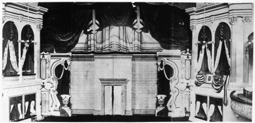 Stage At Ford'S Theatre. /Nthe Stage At Ford'S Theatre, Washington, D.C., As It Appeared The Night Of President Abraham Lincoln'S Assassination By The Actor John Wilkes Booth, 14 April 1865. Photograph. Poster Print by Granger Collection - Item # VAR