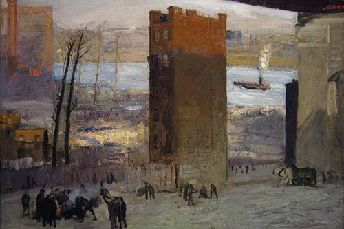 The Lone Tenement.  High quality vintage art reproduction by Buyenlarge.  One of many rare and wonderful images brought forward in time.  I hope they bring you pleasure each and every time you look at them. Poster Print by George Bellows
