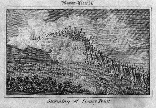 Battle Of Stony Point, 1779. /Ncontinental Army Soldiers Under General Anthony Wayne Surprising And Capturing The British Garrison At Stony Point, New York, On 16 July 1779. Wood Engraving, Early 19Th Century. Poster Print by Granger Collection - Ite