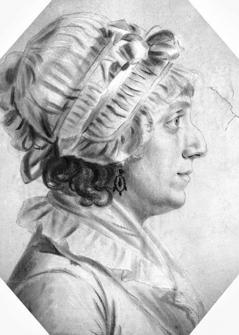 Sarah Tayloe Washington /N(1765-1835). Sister Of John Tayloe Iii, And Wife Of William Augustine Washington Iii, Son Of George Washington'S Half-Brother. Drawing By Charles Balthazar Julien F_Vret De Saint-M_Min, 1804. Poster Print by Granger Collecti