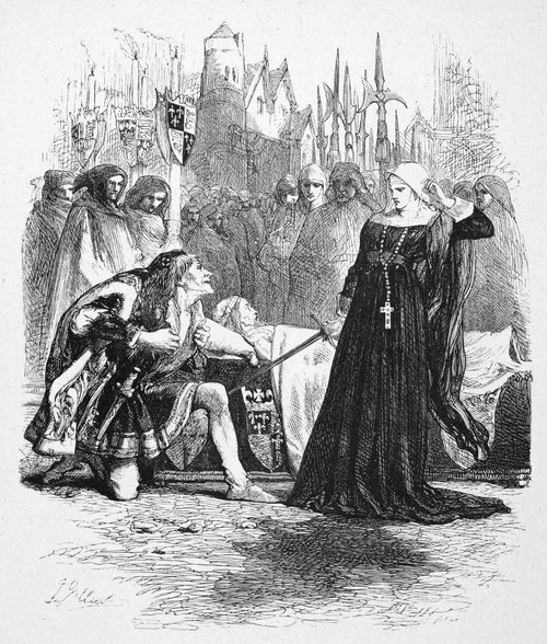 Shakespeare: Richard Iii. /Nthe Duke Of Gloucester (Later King Richard Iii) And Lady Anne In Act I, Scene Ii Of William Shakespeare'S 'Richard Iii.' Wood Engraving, 1881, After Sir John Gilbert. Poster Print by Granger Collection - Item # VARGRC00302