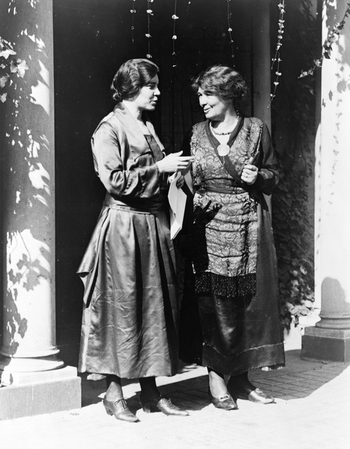 Alice Paul (1885-1977). /Namerican Social Reformer And Founder Of The National Women'S Party. Paul (Left) Photographed With British Women'S Rights Activist Emmeline Pethick-Lawrence In Washington, D.C., C1915. Poster Print by Granger Collection - Ite