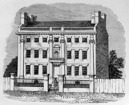 Thomas Hutchinson /N(1711-1780). American Colonial Administrator. Lieutenant Governor Hutchinson'S House In Boston, Which Was Attacked By The Sons Of Liberty, 26 August 1765. Wood Engraving, American, 19Th Century. Poster Print by Granger Collection