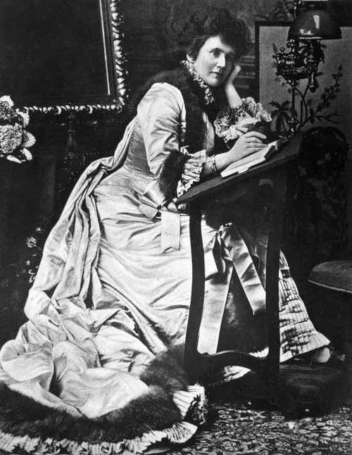 Elizabeth Of Romania /N(1843-1916). Princess Of Wied. Queen Of Romania As Consort To King Carol I, 1881-1914, And Writer Under The Pseudonym Carmen Sylva. Photographed At Her Writing Desk, C1885. Poster Print by Granger Collection - Item # VARGRC0000