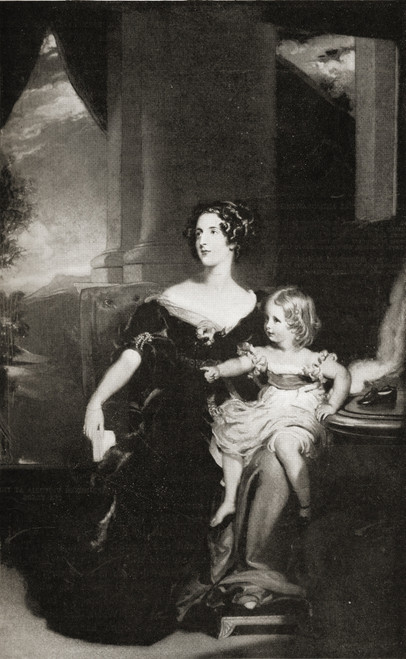 Harriet, Duchess Of Sutherland,1806-1868. First Mistress Of The Robes To Queen Victoria. From A Painting By Sir T. Lawrence At Stafford House. From The Book V.R.I. Her Life And Empire By The Marquis Of Lorne, K.T. Now His Grace The Duke Of Argyll. Po