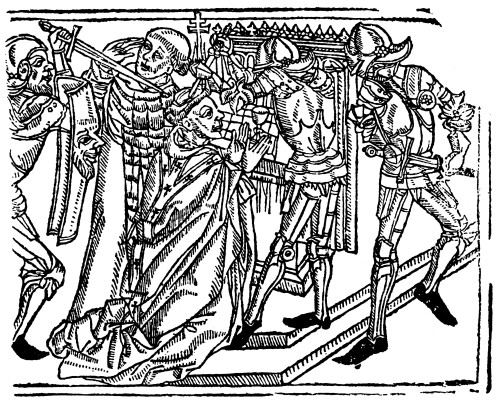 Thomas Becket (C1118-1170). Nenglish Prelate. The Murder Of St. Thomas ∩┐╜ Becket At Canterbury Cathedral, 29 December