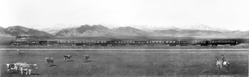 Colorado: Railroad, 1899. /Nretouched Panoramic Photograph Of A Train On The Great Rock Island Route Of The Chicago, Rock Island And Pacific Railway, Near Colorado Springs And Pike'S Peak, Colorado, 1899. Poster Print by Granger Collection - Item # V