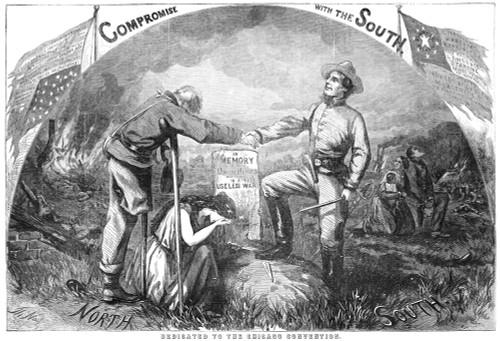 Presidential Campaign, 1864. /N'Dedicated To The Chicago Convention': Cartoon By Thomas Nast, 1864, Critical Of The Democratic Party'S Platform Of Compromise With The Confederacy In That Year'S Presidential Campaign. Poster Print by Granger Collectio Presidential Campaign, 1864. /N'Dedicated To The Chicago Convention': Cartoon By Thomas Nast, 1864, Critical Of The Democratic Party'S Platform Of Compromise With The Confederacy In That Year'S Presidential Campaign. Poster Print by Granger Collectio