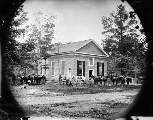 Civil War: Bethel Church. /Nthe Church At Bethel, Virginia, When It Was The Temporary Headquarters Of Major General Ambrose E. Burnside Of The Union Army. Photographed 23 May 1864, By Timothy H. O'Sullivan. Poster Print by Granger Collection - Item #