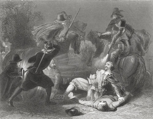 The Murder Of Lord Kilwarden By Robert Emmet's Rebels In Dublin, Ireland 1803. Arthur Wolfe, 1St Viscount Kilwarden, 1739 To 1803. Irish Peer, Politician And Judge. Drawn By H. Warren. From History Of Ireland, Published C.1854. PosterPrint - Item # V