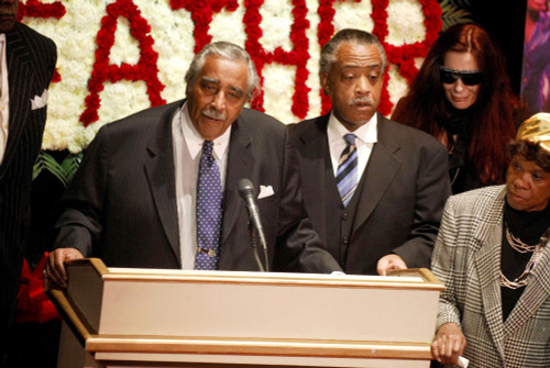 Congressman Charles B. Rangel, Reverend Al Sharpton, Tomi Rae Hynie Inside For Godfather Of Soul James Brown Harlem Memorial Viewing, Apollo Theater, New York, Ny, December 28, 2006. Photo By Ray TamarraEverett Collection Celebrity ( - Item # VAREVC0