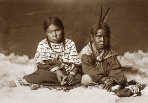 Cheyenne Children, C1890. /Na Cheyenne Girl And Boy, With Their Dolls. The Dolls And The Girl'S Dress Are Decorated With Dentalium Shells. Photographed At Miles City, Montana, By Laton Alton Huffman, C1890. Poster Print by Granger Collection - Item # Cheyenne Children, C1890. /Na Cheyenne Girl And Boy, With Their Dolls. The Dolls And The Girl'S Dress Are Decorated With Dentalium Shells. Photographed At Miles City, Montana, By Laton Alton Huffman, C1890. Poster Print by Granger Collection - Item #