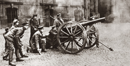 World War I: Berlin, C1919. /Nfield Guns Brought Into Fight Against The Spartacus League, Who Had Barricaded Themselves In Buildings Immune To Ordinary Gun Fire, Berlin, Germany. Photograph, C1919. Poster Print by Granger Collection - Item # VARGRC04 World War I: Berlin, C1919. /Nfield Guns Brought Into Fight Against The Spartacus League, Who Had Barricaded Themselves In Buildings Immune To Ordinary Gun Fire, Berlin, Germany. Photograph, C1919. Poster Print by Granger Collection - Item # VARGRC04