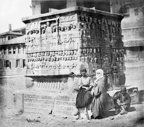 Turkey: Istanbul, 1856. /Nthe Base Of The Obelisk Of Theodosius I, An Egyptian Obelisk Erected In The Hippodrome Of Constantinople By The Roman Emperor Theodosius In The 4Th Century A.D. Photograph By James Robertson, 1856. Poster Print by Granger Co