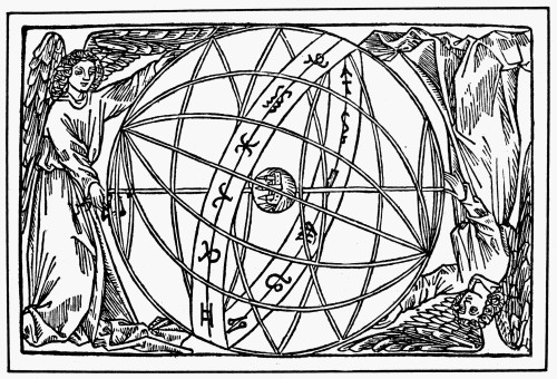 Armillary Sphere, 1509. /Ntwo Antipodal Angels Holding An Armillary Sphere With The Zodiac. Woodcut From An Edition Of Johannes De Sacrobosco'S 'Textus Spere Materialis,' Leipzig, Germany, 1509. Poster Print by Granger Collection - Item # VARGRC00755