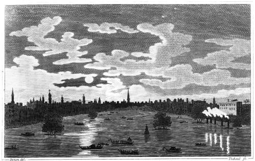 Cairo: Azbakiya Square. /Na View Of Elbequier (Azbakiya) Square In Cairo, Egypt, During An Inundation Of The Nile River. Line Engraving, C1803, By Cornelius Tiebout After Dominique Vivant Denon. Poster Print by Granger Collection - Item # VARGRC01321