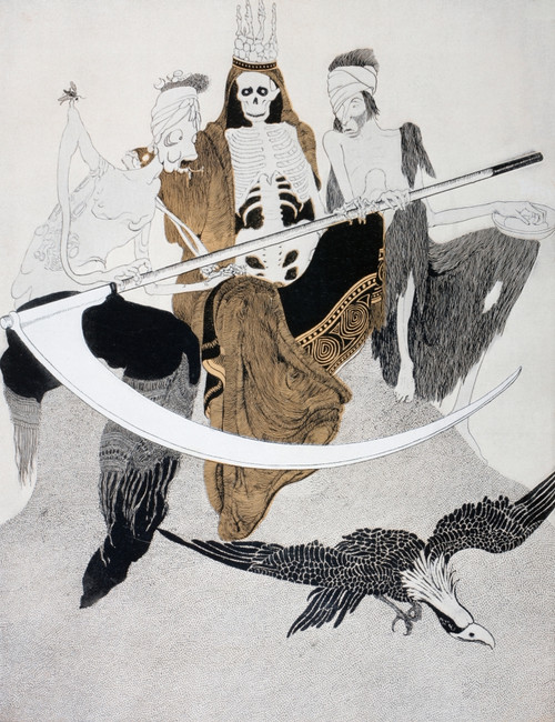 The Three Horsemen Of The Apocalypse. After A Drawing By Bartolozzi. The Caption Reads, In View Of Current Events, The Triple Alliance Formed By Plague, Death And Hunger, Have Decided To Declare War On Humanity. From La Esfera, 1914. PosterPrint - It