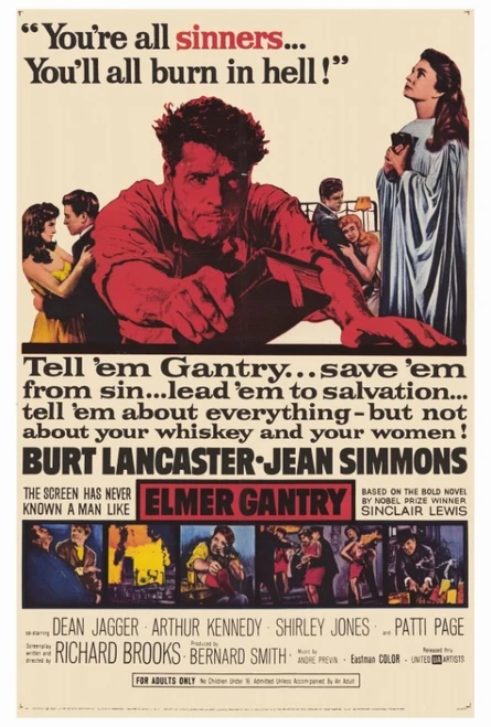 Elmer Gantry Movie Poster Print (27 x 40) - Item # MOVEF9186