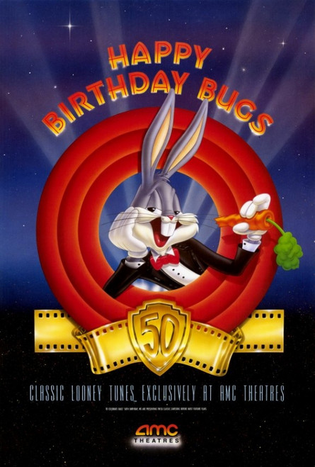 AMC Theatres Bugs Bunny's 50th Movie Poster Print (27 x 40) - Item # MOVEF7376