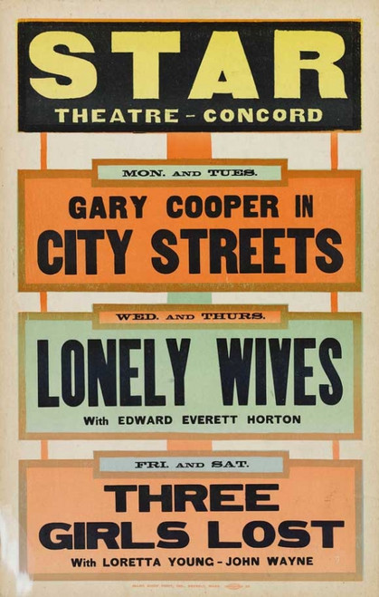 City Streets Movie Poster Print (27 x 40) - Item # MOVCB74150