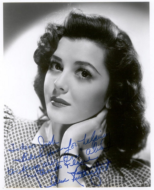 Ann Rutherford - Signed Headshot Photo Print (8 x 10) - Item # DAP1776
