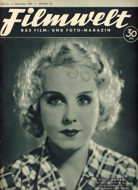 Anny Ondra - Filmwelt Magazine Photo Print (8 x 10) - Item # DAP11570