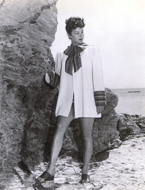 Ava Gardner - White Coat Photo Print (8 x 10) - Item # DAP12072