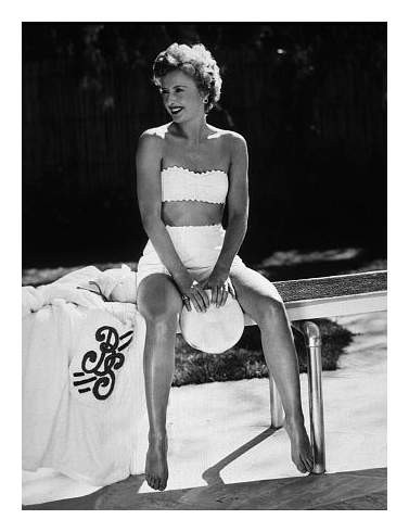 Barbara Stanwyck - White Bikini Photo Print (8 x 10) - Item # DAP12607