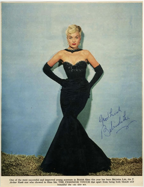 Belinda Lee - Black Gown Photo Print (8 x 10) - Item # DAP12669