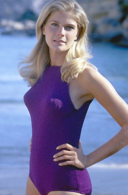 Candice Bergen - purple one piece posed  Photo Print (8 x 10) - Item # DAP14159