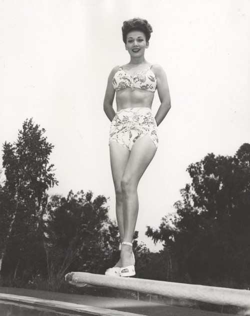 Carole Landis - on diving board shot from below Photo Print (8 x 10) - Item # DAP14487
