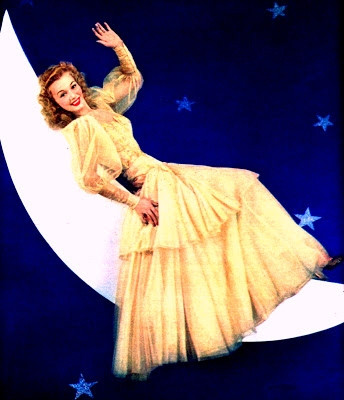 Carole Landis - sitting on moon Photo Print (8 x 10) - Item # DAP14411