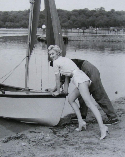 Carole Lesley - pushing boat Photo Print (8 x 10) - Item # DAP14571