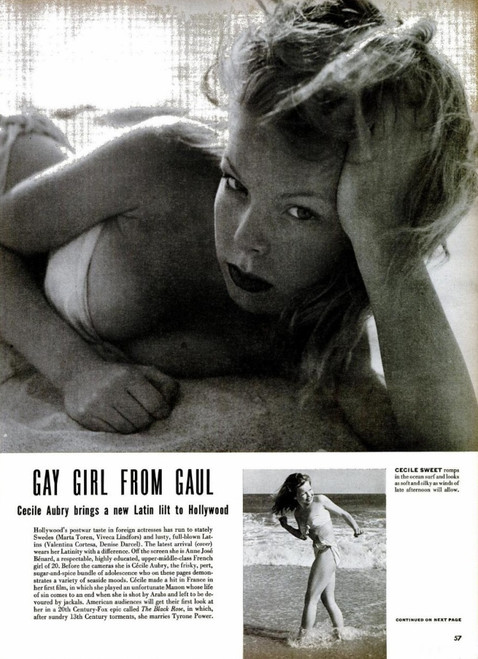 Ceclie Aubry - Magazine Excerpt Photo Print (8 x 10) - Item # DAP14912