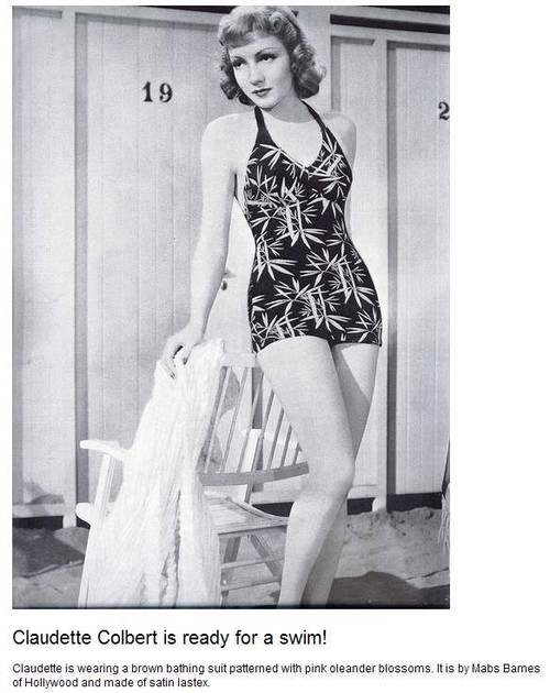 Claudette Colbert - Ready for a Swim Photo Print (8 x 10) - Item # DAP15230