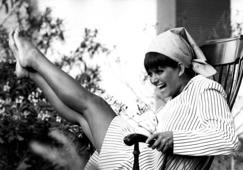 Claudia Cardinale - Rocking Chair with Bandana Photo Print (10 x 8) - Item # DAP15468
