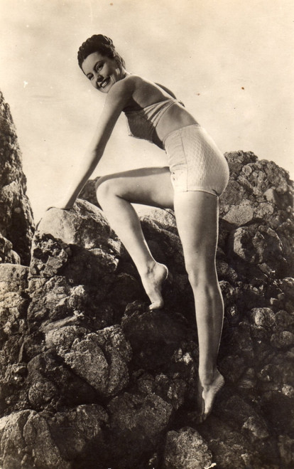 Cyd Charisse - climbing rocks Photo Print (8 x 10) - Item # DAP15875