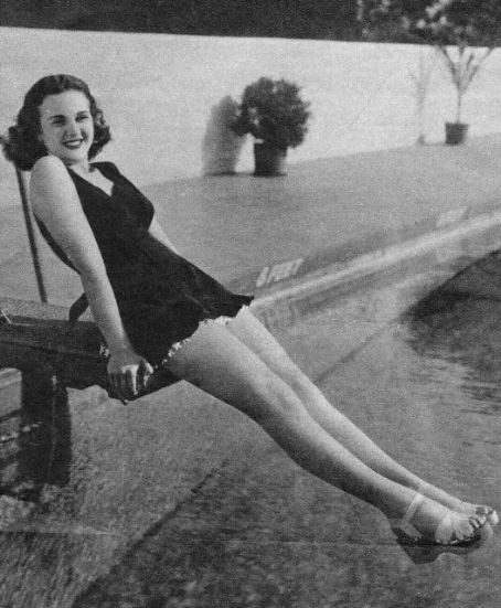 Deanna Durbin - On Diving Board/ Feet Over Water Photo Print (8 x 10) - Item # DAP16188