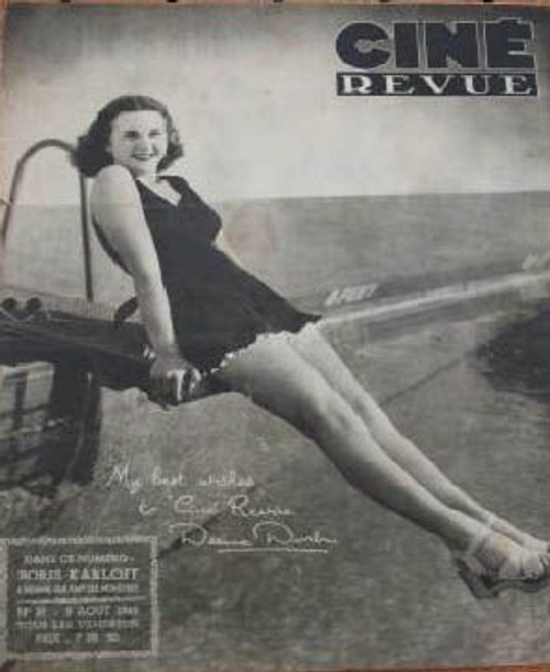 Deanna Durbin - Sitting on Diving Board Photo Print (8 x 10) - Item # DAP16293
