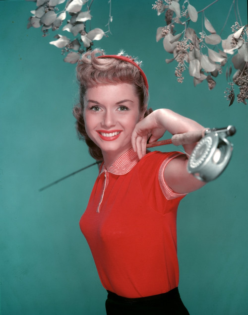Debbie Reynolds- Fishing Pole On Shoulders Photo Print (8 x 10) - Item # DAP16444