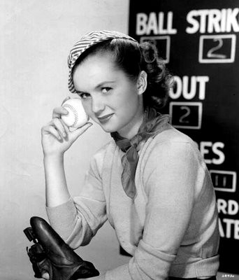 Debbie Reynolds- Holding Baseball Photo Print (8 x 10) - Item # DAP16391