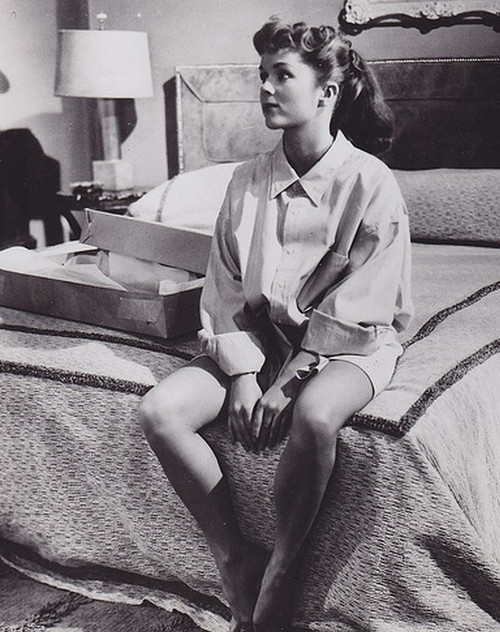 Debbie Reynolds- Sitting on Bed Photo Print (8 x 10) - Item # DAP16513