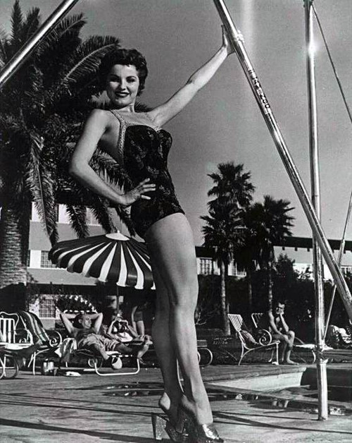 Debra Paget- At the pool Photo Print (8 x 10) - Item # DAP16548