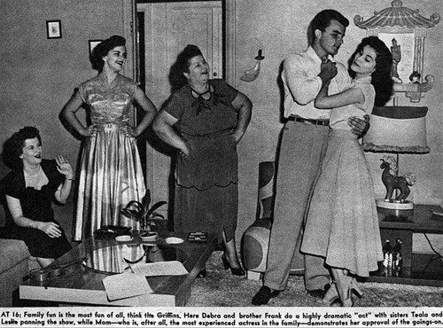 Debra Paget- Debra and brother acting while family watches Photo Print (8 x 10) - Item # DAP16744