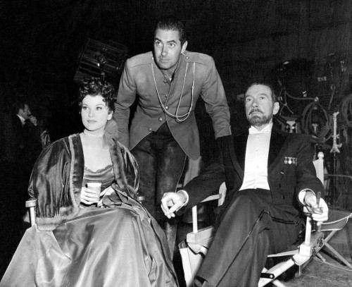 Debra Paget- in a dress drinking coffee with two men Photo Print (8 x 10) - Item # DAP16731