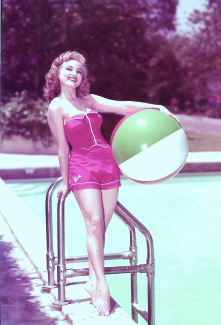 Debra Paget- In pool holding ball Photo Print (8 x 10) - Item # DAP16767