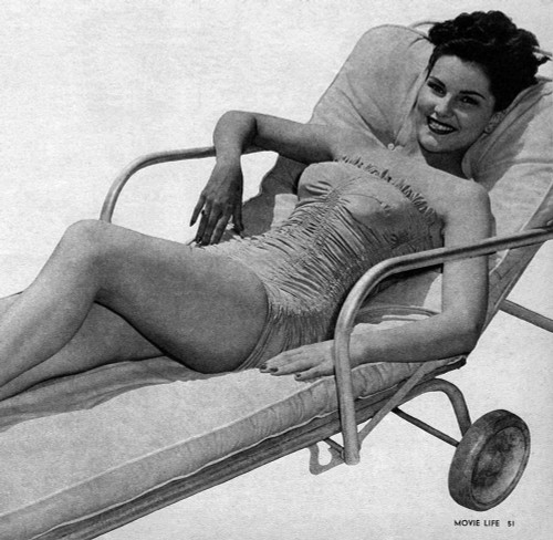 Debra Paget- Lounging on a beach chair Photo Print (8 x 10) - Item # DAP16660