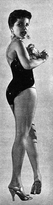 Debra Paget- Sparkly black one piece Photo Print (8 x 10) - Item # DAP16668