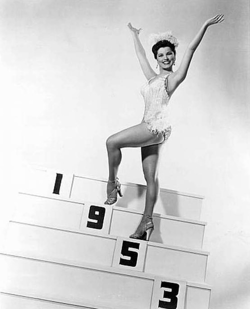 Debra Paget- Walking up stairs 1953 Photo Print (8 x 10) - Item # DAP16584