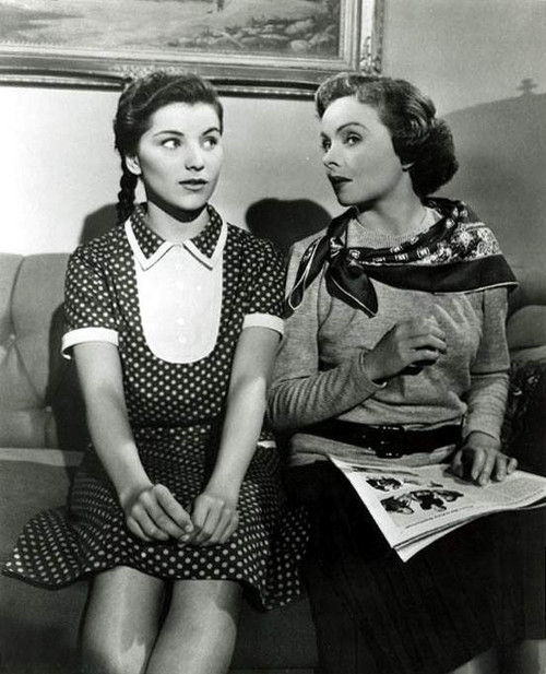 Debra Paget- wearing scarf sitting with a woman Photo Print (8 x 10) - Item # DAP16725